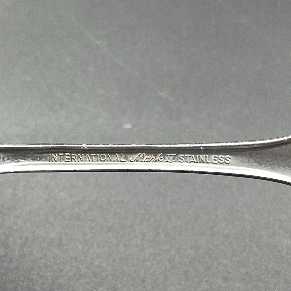 International Silver Mark II Stainless Teaspoons Set of 2 Flatware